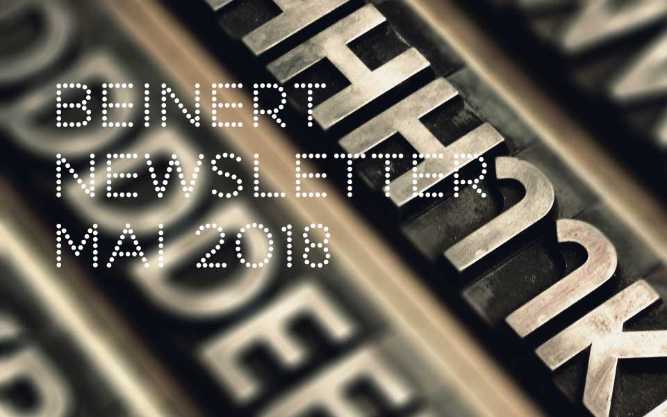 Wolfgang Beinert | Newsletter Mai 2018