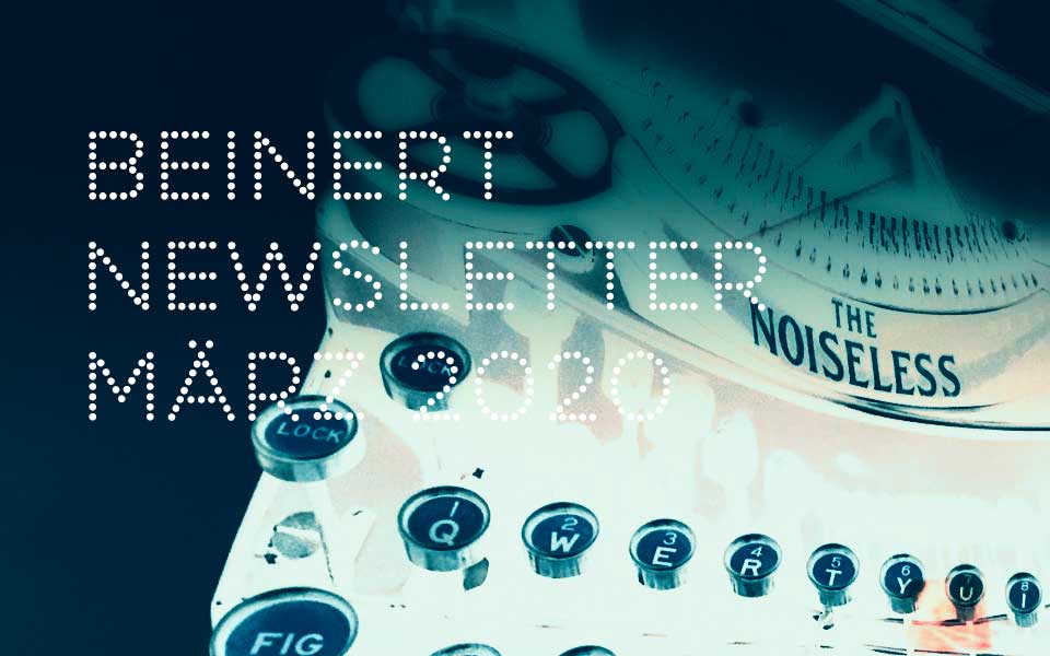 Wolfgang Beinert | Newsletter : März 2020