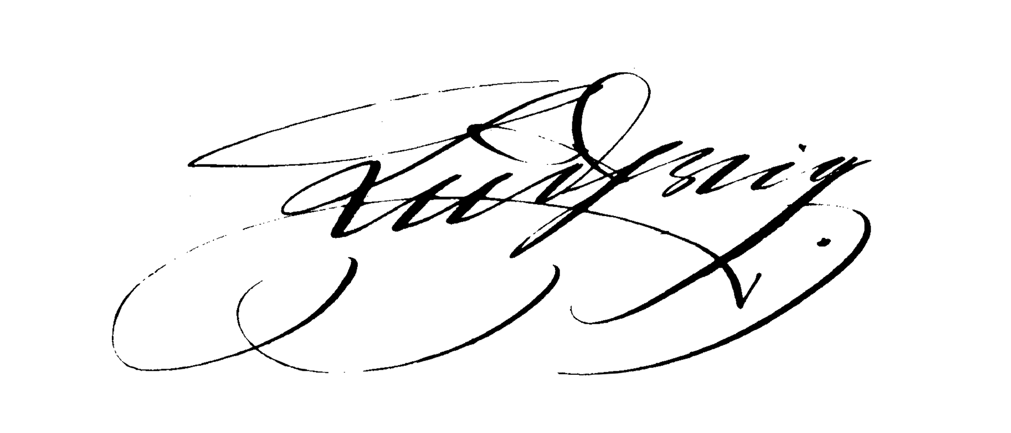 Unterschrift von König Ludwig II. von Bayern
