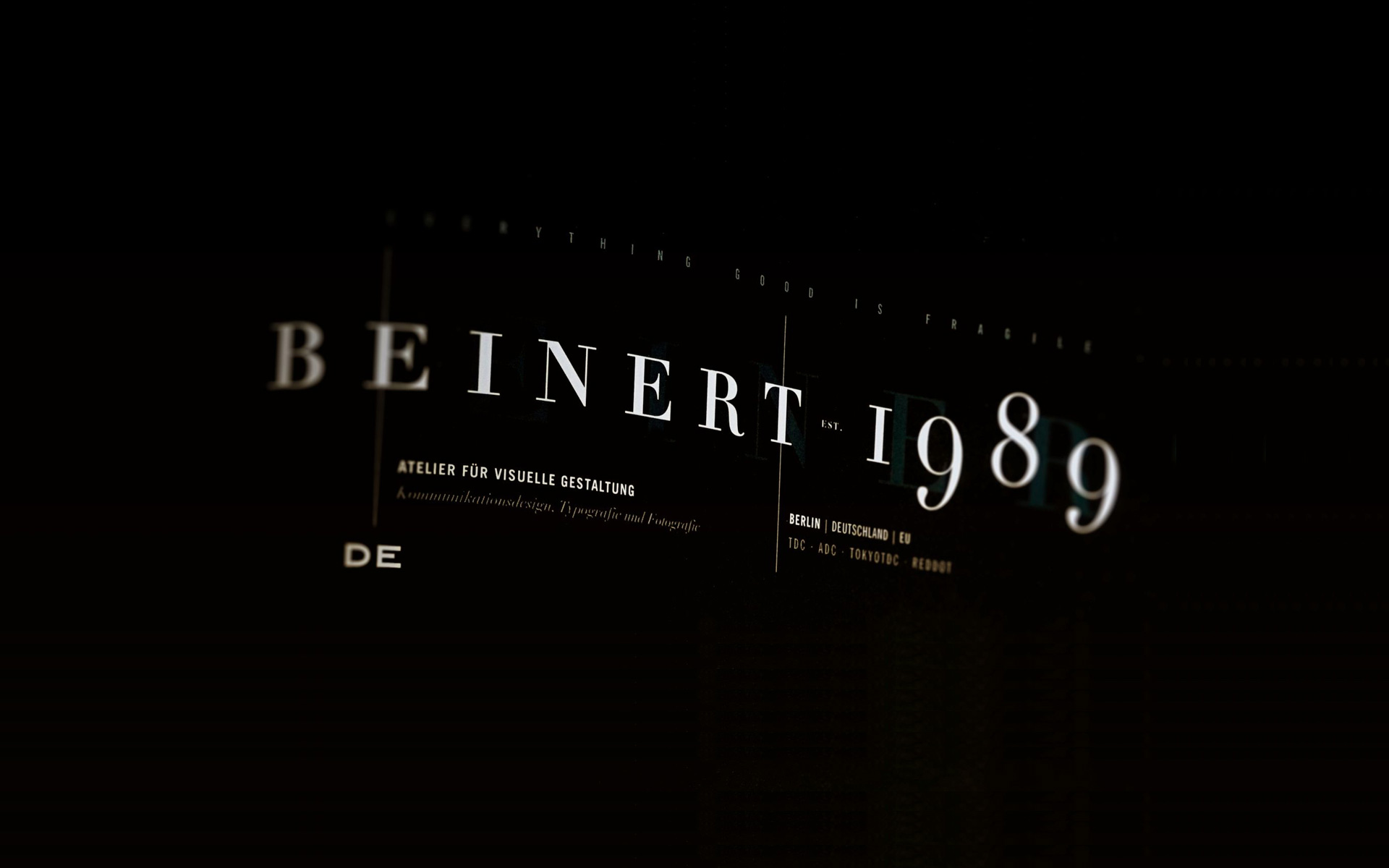 Atelier Beinert | Berlin · Kommunikationsdesign, Typografie und Fotografie