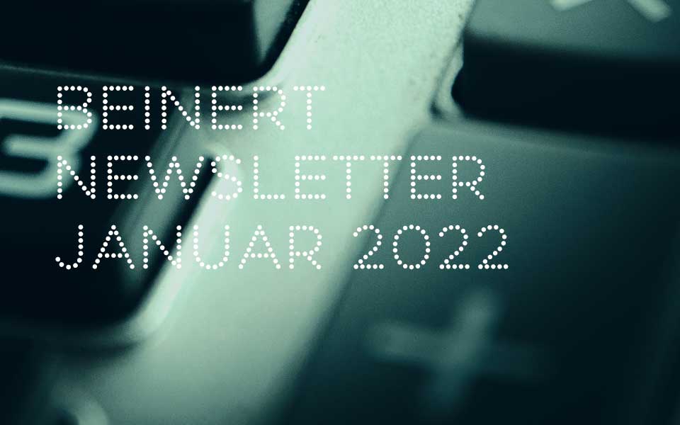 Wolfgang Beinert | Newsletter Januar 2022