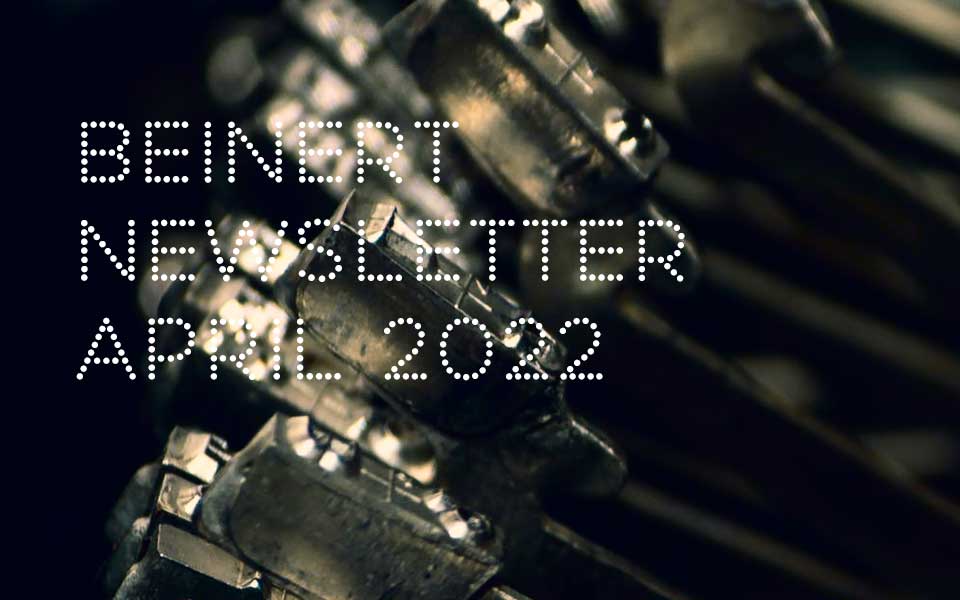 Wolfgang Beinert | Newsletter April 2022