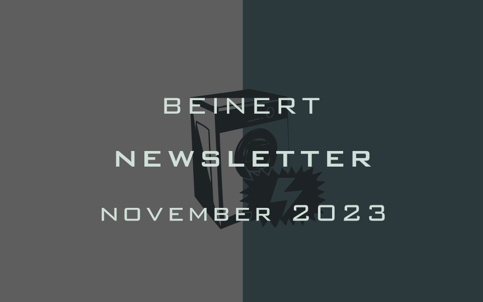 Wolfgang Beinert | Newsletter November 2023