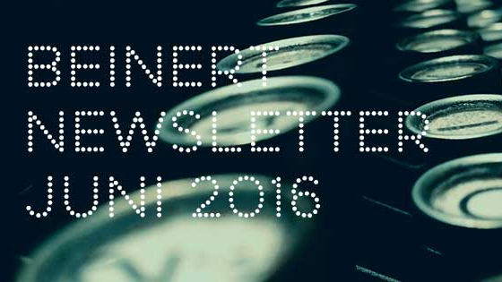 Wolfgang Beinert | Newsletter : Juni 2016