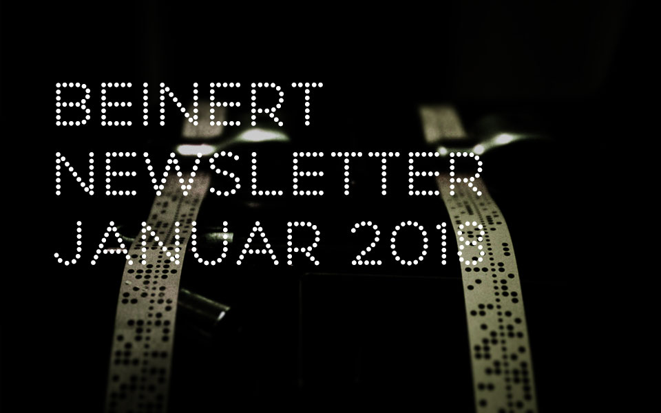 Wolfgang Beinert | Newsletter : Januar 2018