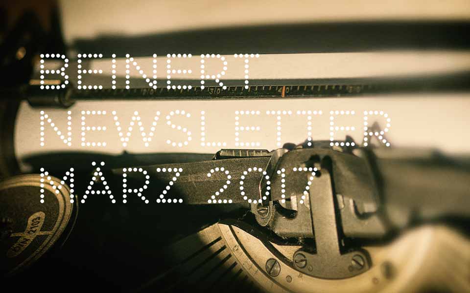 Wolfgang Beinert | Newsletter : März 2017