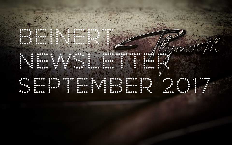 Wolfgang Beinert | Newsletter : September 2017
